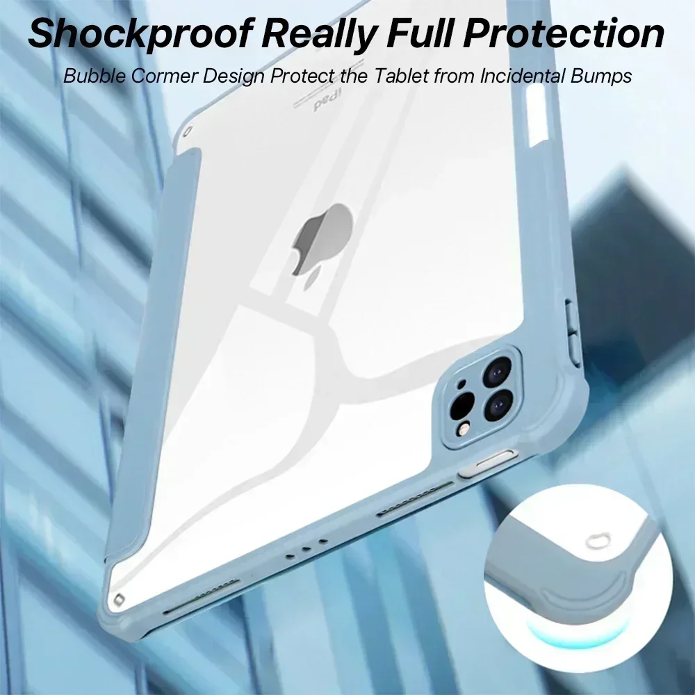 Para IPad Pro 12,9 11 Funda Accesorios para iPad 9,7 5/6th Air1/2 10th 10,5 Air3 Air4/5th Mini6 Generación Funda protectora