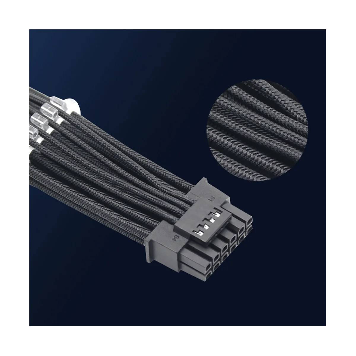 12vhpwr pci-e 5,0 Verlängerung kabel 16-polig bis 3 x8pin (6 2) Hülsen verlängerung 16awg Kabel kompatibel für 3090ti & rtx 4080 (a)