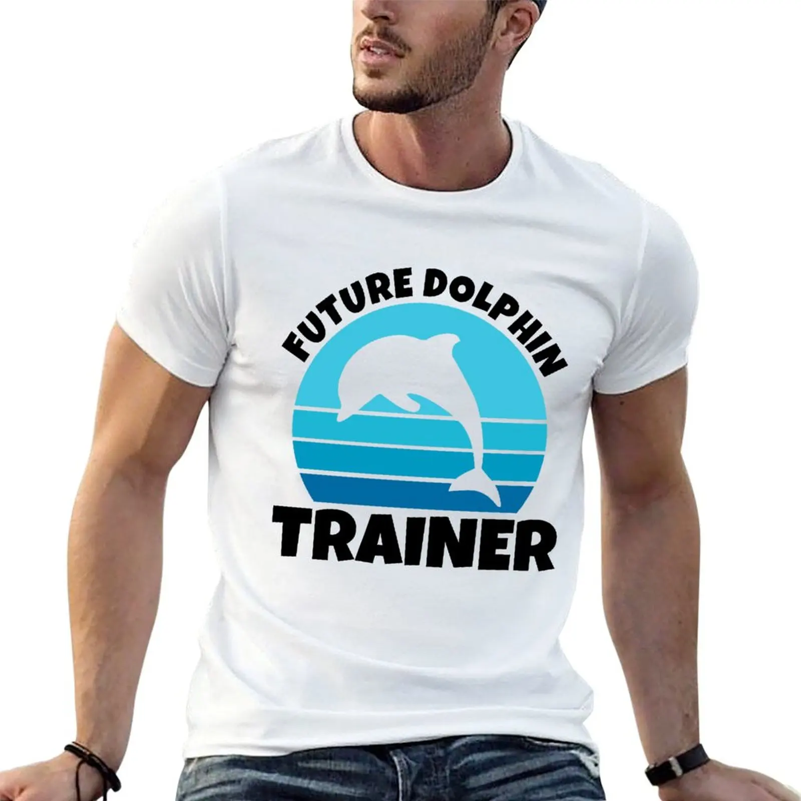 Future Dolphin Trainer - Cute Future Dolphin Trainer Sea Ocean Animal Love Lover Gift For Baby Boy Love Cute Future T-Shirt