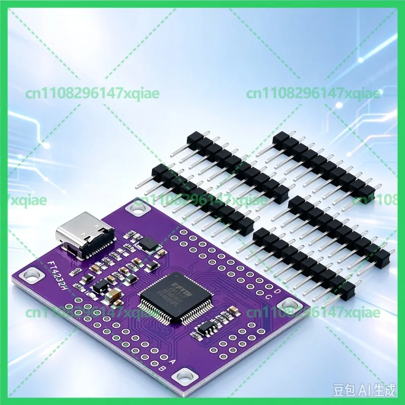 For FT4232 Four-channel USB to Serial UART/SPI/I2C/JTAG/RS232/485/422 Module