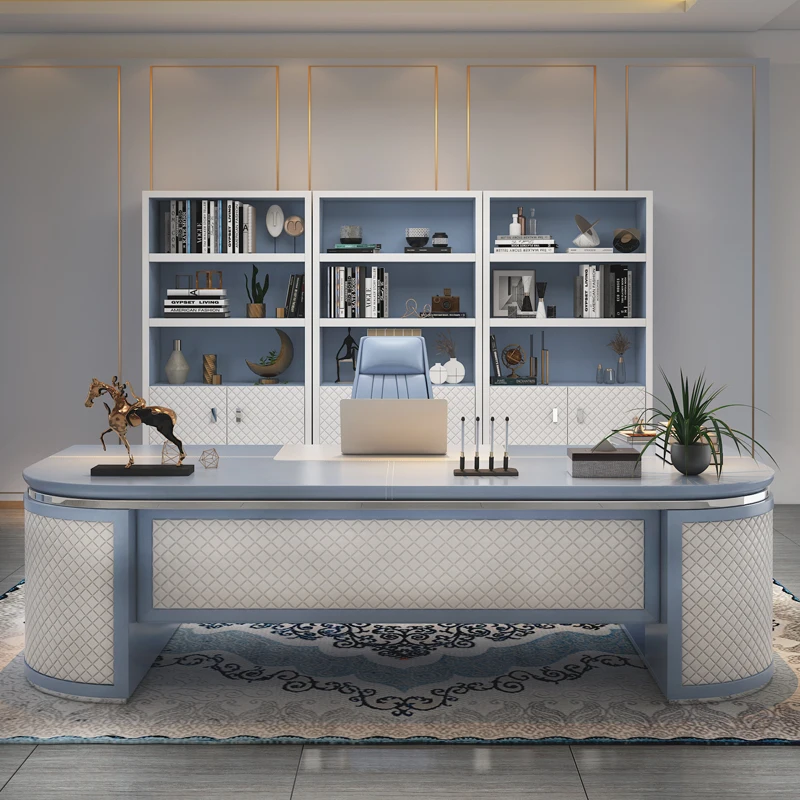 Executive Organizers Office Desk Minimalist Lshaped Computer Office Desk Modern Standing Mesas Escritorio Commercial Furniture
