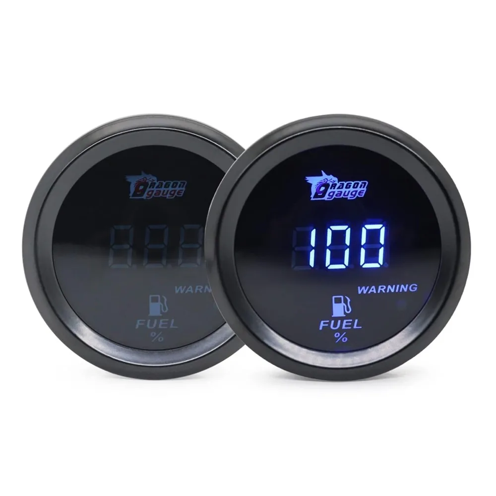 Universal 52mm Diameter Fuel Level Gauge 12V Voltage 240-33 Ohms Fuel Tank Meter Fuel Gauge Kit For Trucks