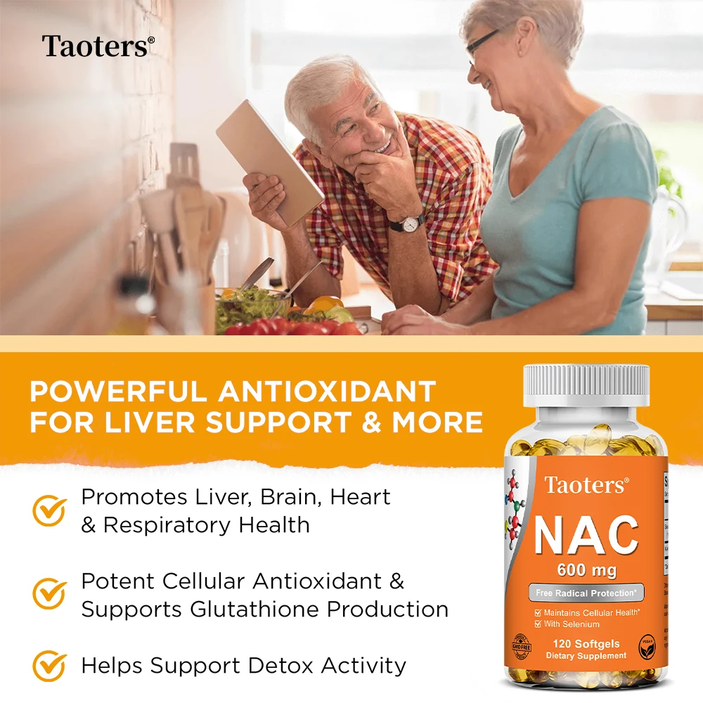 كبسولات مكملات NAC 600 ملغ - تدعم صحة البشرة، ومضادات الأكسدة، والتخلص من السموم، وتعزز المناعة، وتعزيز صحة الجهاز التنفسي، وغير المعدلة وراثيًا #5