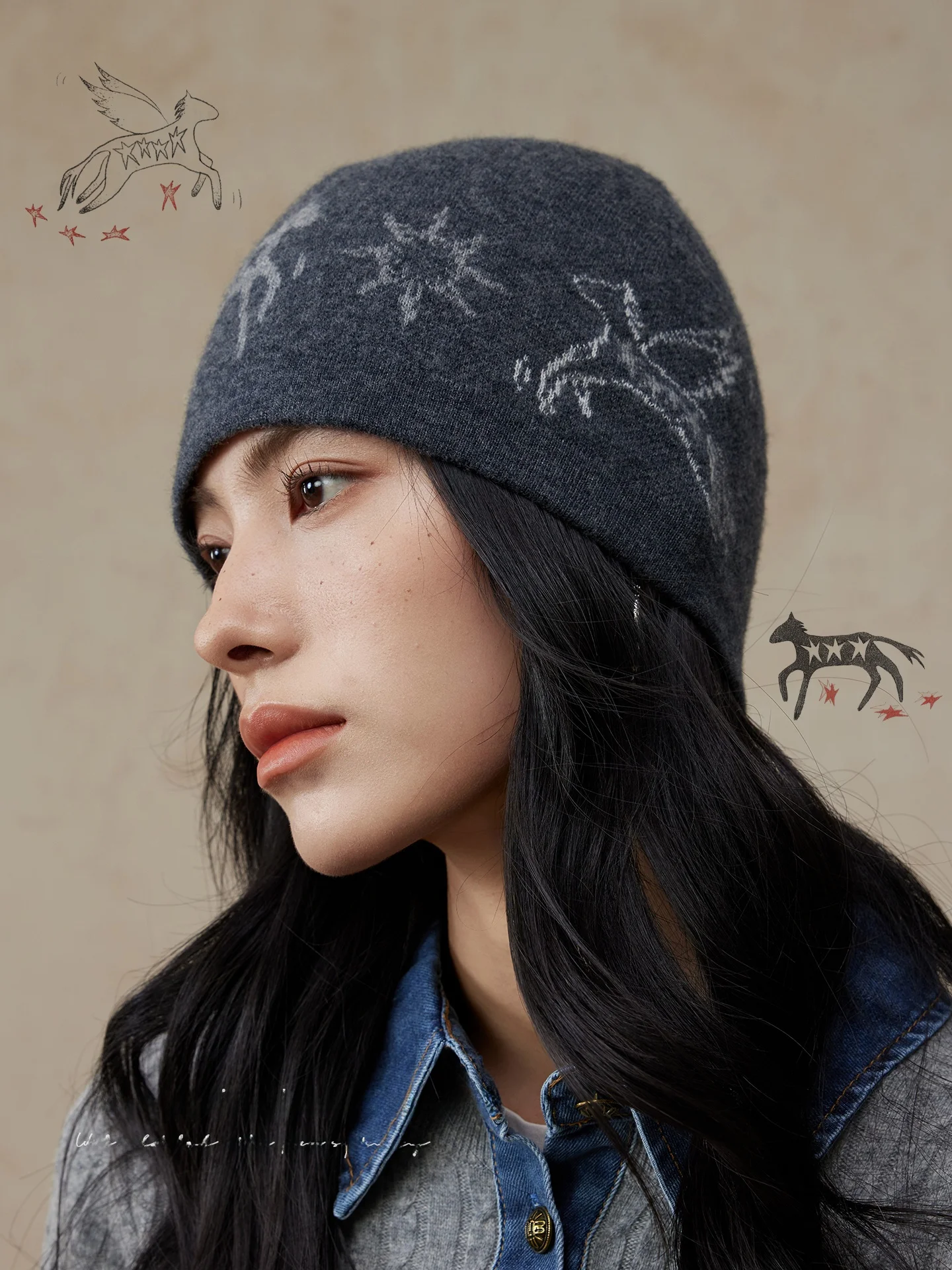 lagur-original-knitted-winter-hat-women's-woolen-beanie-warm-thickened-fluffy-hat-dream-as-embroidery-fashionable-hat