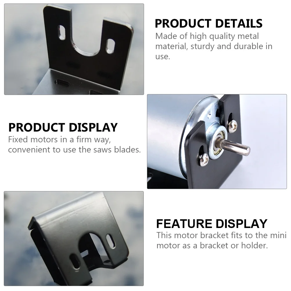 

2 set Motor Bracket Metal U-Type Anti-Rust Small Gear Motor Mount Holder For Saw Blades Horizontal Fixed Bracket