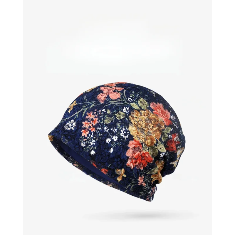 

Тонкая кружевная кепка с закрытым носком для беременных, женская дышащая модная повседневная модная кепка с цветочным принтом и рукавами