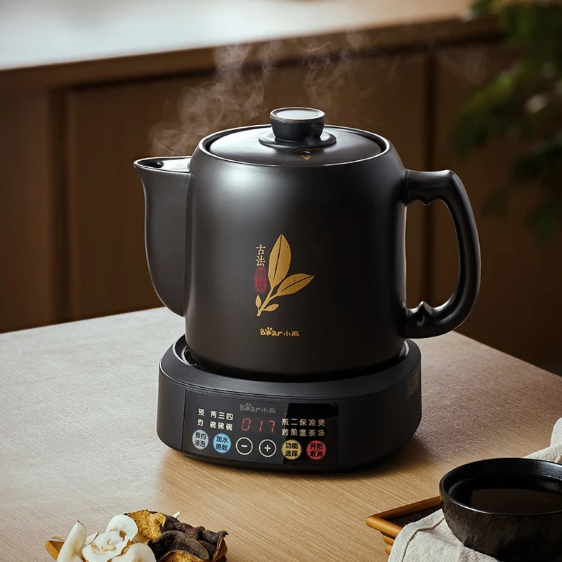4L Herbal Medicine Pot Split-type Microcomputer Control Electric Herbal Decoction Pot Intelligent Ceramic Chinese Medicine Pot