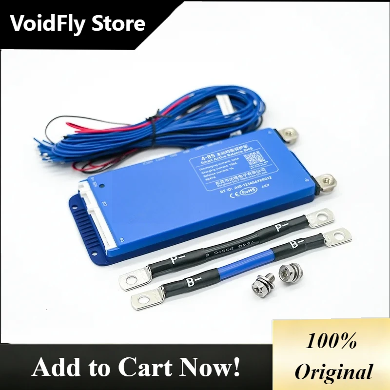 CarrySimple100 Smart BMS 4S 8S 12S 13S 14S 16S 17S 20S 24S Bluetooth APP Balance UART CANBUS RS485 40A 60A 100A Lifepo4 Li-Ion L