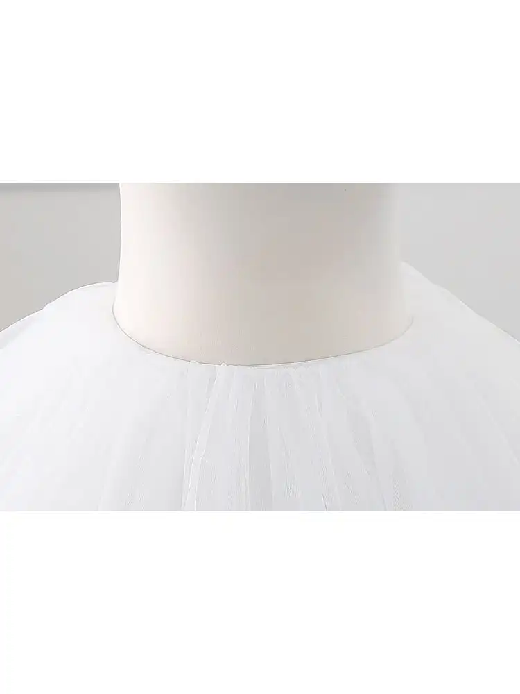 26Cm Mini Tulle Lolita Petticoat Wit Zwart