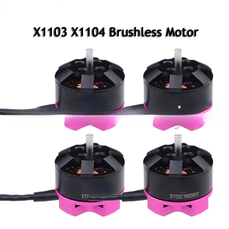 4Pcs 1103 1104 4600KV 7000KV 8700KV 7800KV 10000KV Brushless Motor For RC 80 90Mm 120Mm Racing Drone