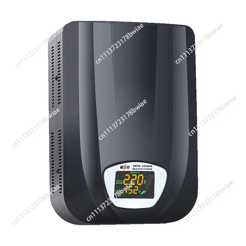Wall-mounted fully automatic voltage regulator 5kva/10kva 220v for home smart digital display voltage stabilizer