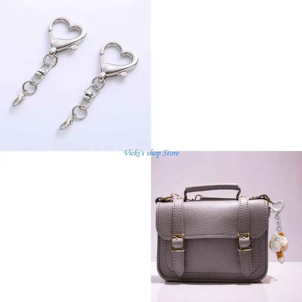 

Customizable Heart shaped Keychain Pendant Unique Rings Holder for Creative Individuals and Fashion forward Youth