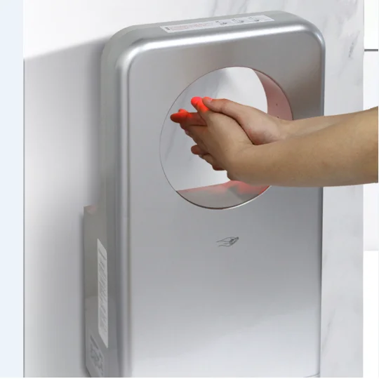 

High Speed ABS Hand Dryer Washroom Brushless Automatic Sensor Air Circular Dual Jet Hand Dryer