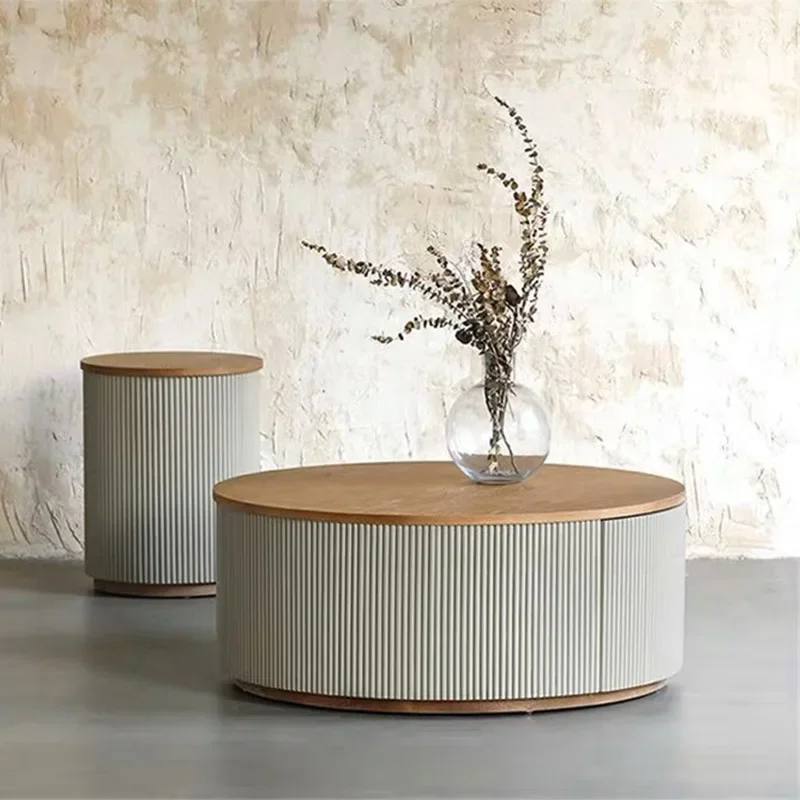 

Modern popular living room center table Scandinavian wooden coffee table Living room furniture round coffee table HOT SALES