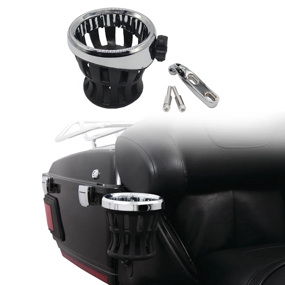 A56P-Motorcycle Handlebar Drink Cup Holder For Honda GL1800 Goldwing For Softail Electra