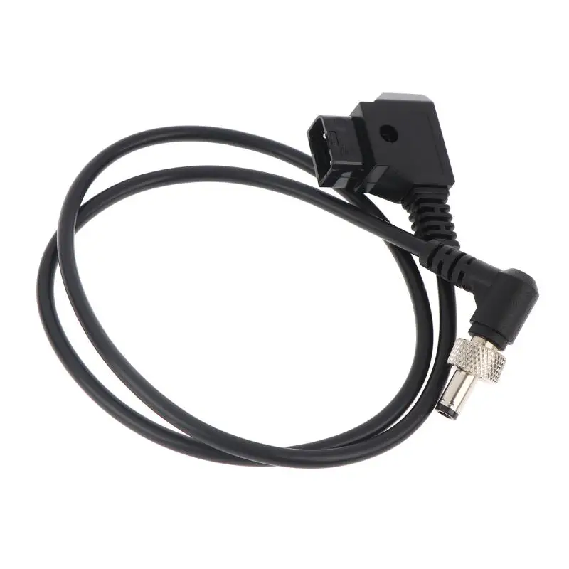 D Tap to Locking DC Power Cable Right Angle 90 Degree Secure Contact for Video Assist Monitors Against Accidental Disconnection