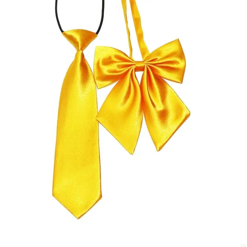 49MF Fashion Knot Bowknot Neckties for Taking Photo Teens Girls Uniform Necktie