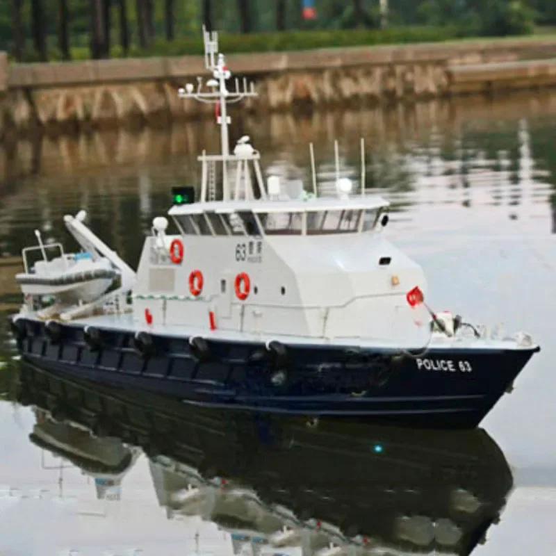 

1/30 RC Coast Guard Ship Model Finished Electric Remote Control Ship Model Toy Hong Kong Marine Police Ship Model