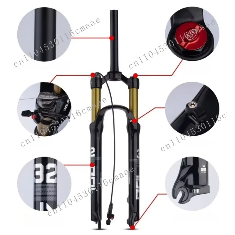 26/27.5/29 inch mountain bike front fork manual/remote control lock shock absorber mountain bike air suspension fork