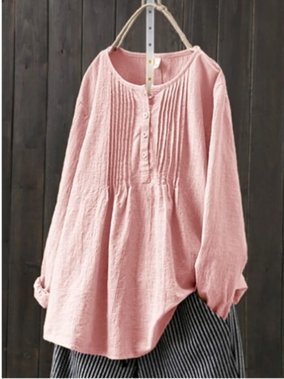 Dames couleur Pure mi-longue ronde Ne haut coupe ajustée longue Sve T-irt été Faion couleur de base femmes irt