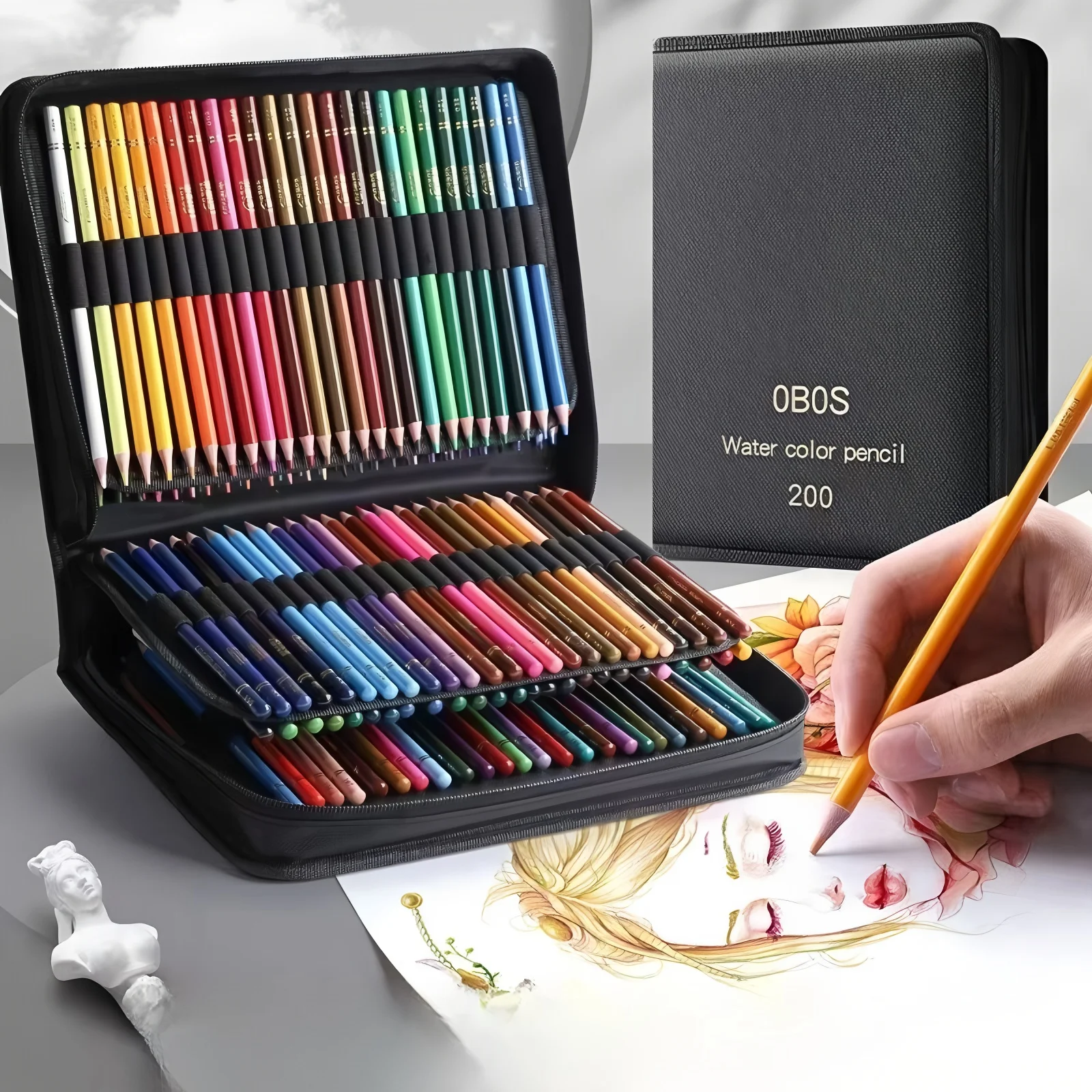 

OBOS 48/72/120/200 цветной портативный ручной цветной пенал с защитой от тремпера для художественного рисования и раскрашивания