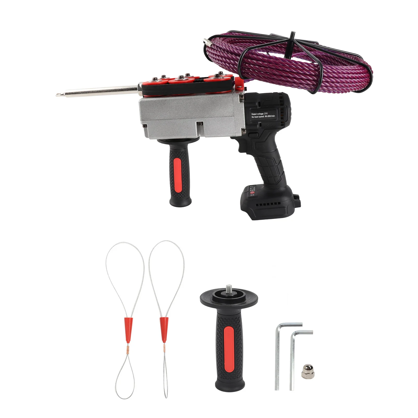 Infila tubi elettrici Macchina per infilare tubi con motore brushless alimentata a batteria Buona compatibilità 40 m/min per la decorazione domestica