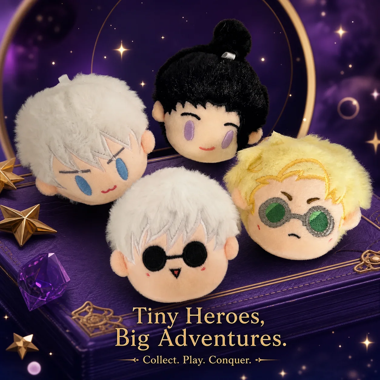 Jujustu Kaisens Gojo Satoru Geto Suguru Llavero de Peluche de Anime para Mochila Escolar, Joyería Linda, Regalo de Navidad para Niños