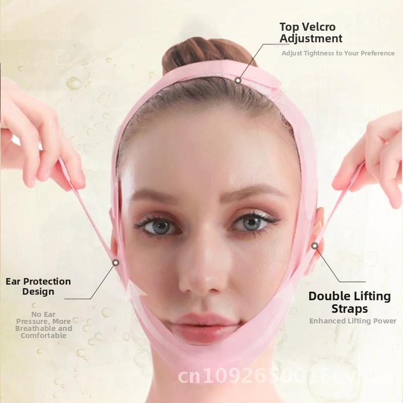 Masque de pansement pour le visage en V, léger et respirant amélioré, aide à la mise en forme du visage pour le contour et le contour respectueux de la peau