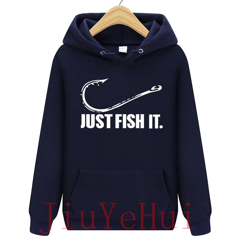 Funny Love Fishing Hoodies Men Just Fish It Funny Spring Autumn Casual Hoodies Sweatshirts Men\'s Top Hoodie Sweatshirt Male