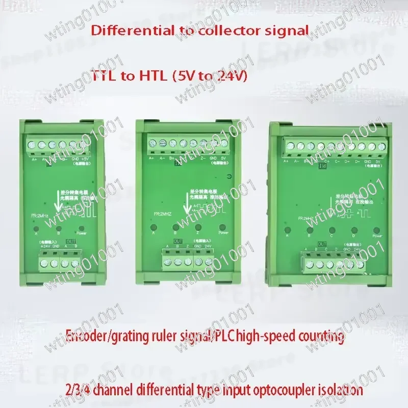 for Differential to Collector Single Ended Signal Converter TTL to HTL Encoder High Speed Signal Converter