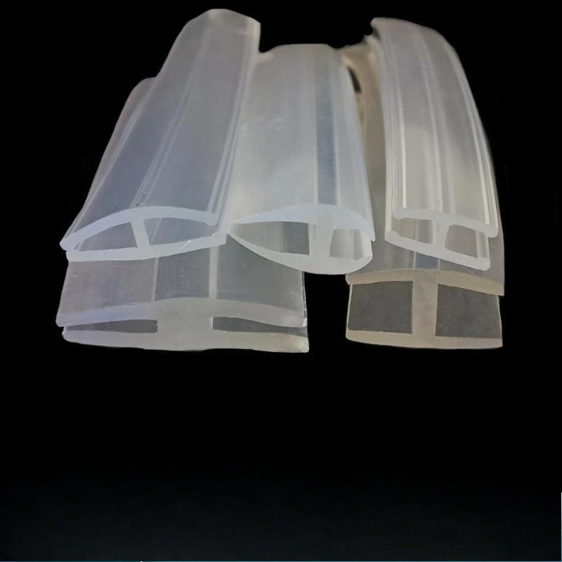 

H-Shape Resin Rubber Sealing Strip for Glass & Metal Steel, Draft Stopper, Insulation Edge Protection, Transparent