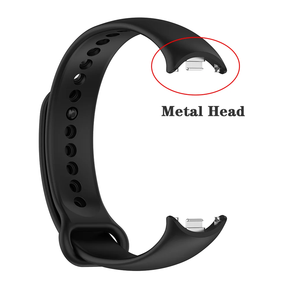 Silicone Strap for Xiaomi Smart Band 9 Sport Strap Wristband Bracelet for Mi band 8/8 NFC Replacement Band correa Accessories image 4