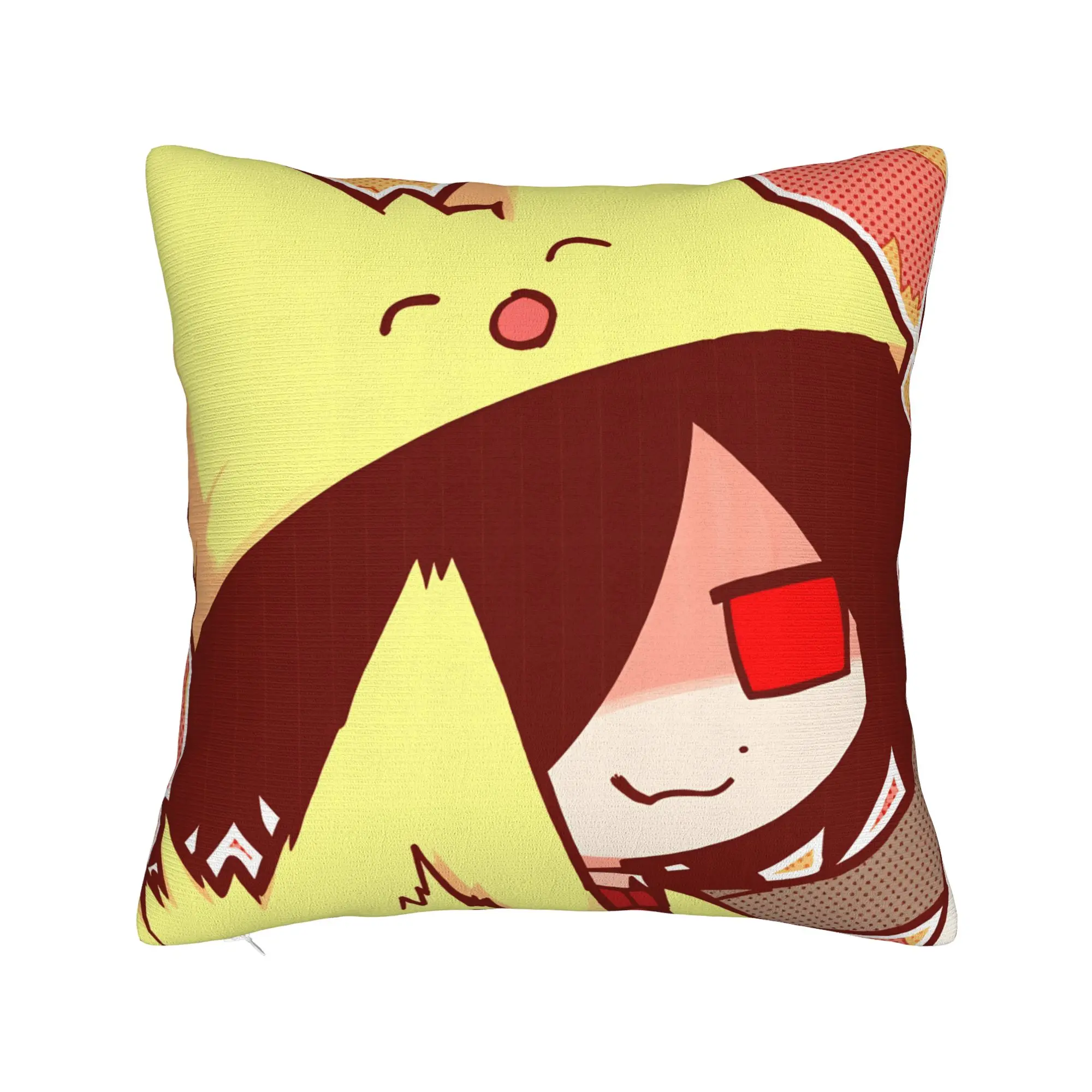 Pillow Case M-mogeko castle Square  Pillow Cover For Sofa Car Home Decor Cute Funny Pillowcases