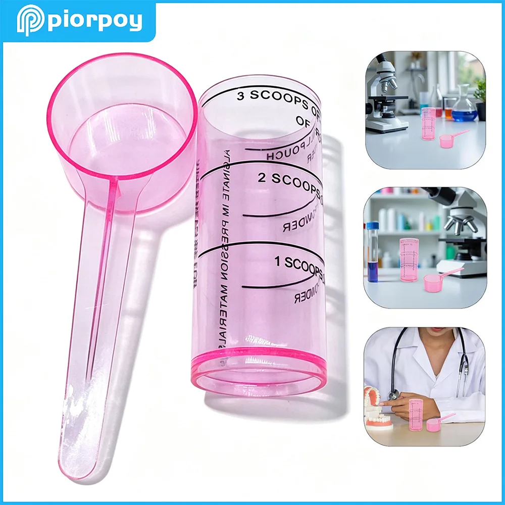PIORPOY Dentistry Plastic Measuring Mixing Cups Plastic Dental Alginate Spoon Measuring Mixing Cup For Dentist Lab Tool Dripship