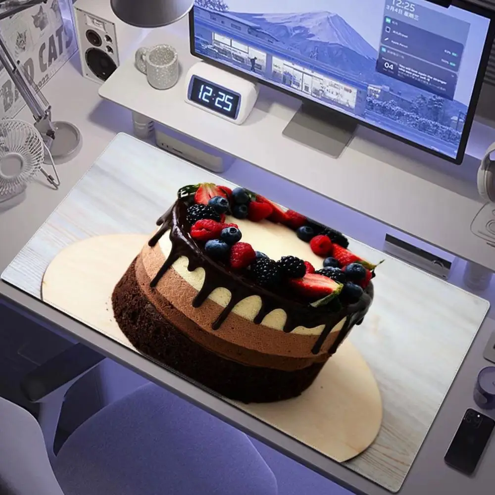 

Cake Mouse Pad Mouse Pad Desk Mouse Pad Cute HD Desk Pad Extended Gaming Keyboard Mats Large XXL Gamer Mousepad 90x40