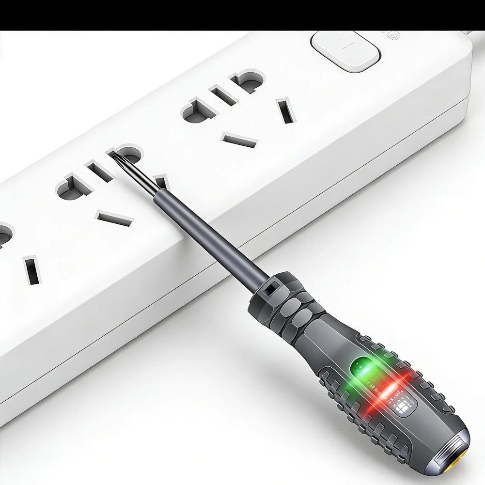 Dual-Purpose Non-Contact Voltage Tester & Screwdriver Tool For Safe Electrical Identify Voltages Ranging From 70V To 250V