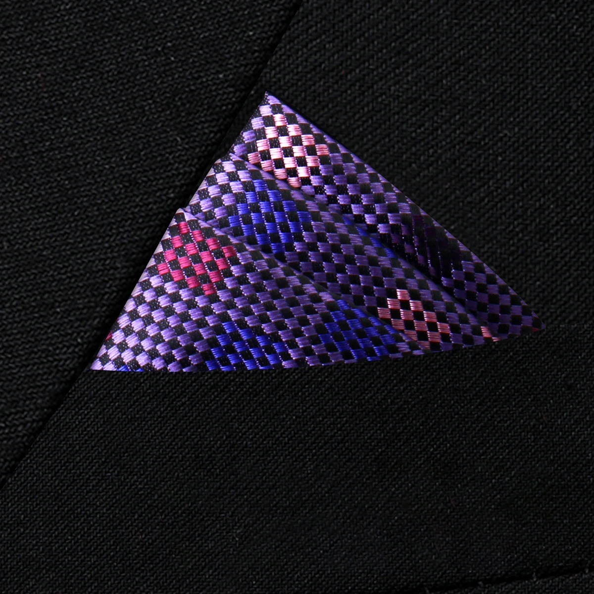 Pocket Square Silk High Grade New Style Handkerchief Men Black Suit Accessories Solid Men Handker Many Color Newest Fit Pockets