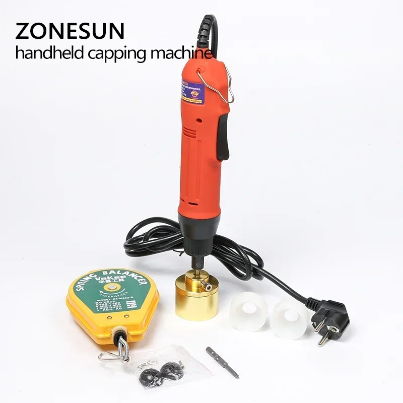 ZONESUN Manual bottle capping machine Hand Held Bottle Screw Cap(10-30MM) Screw Capper Sealer