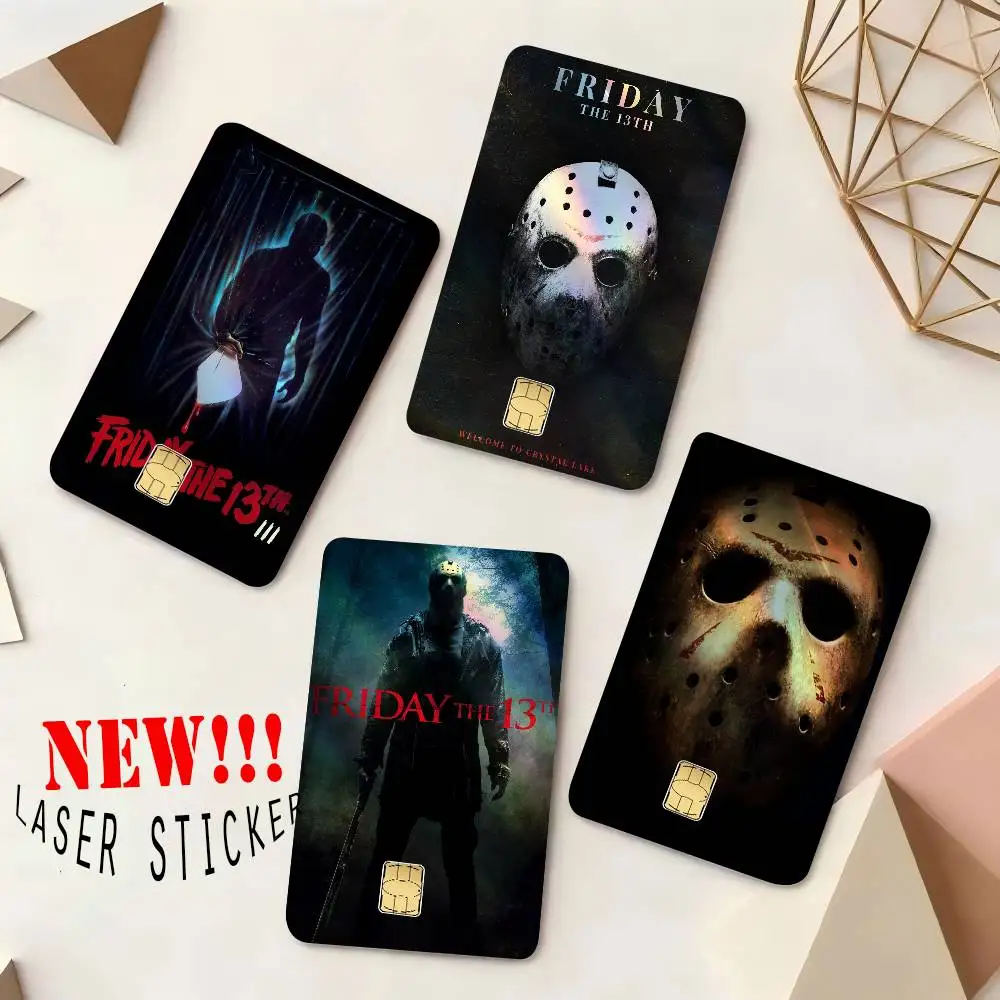 Horrible Movie Killer Anime 4pcs 1Set Film Skin Sticker Tape for Bank Credit Debit Card
