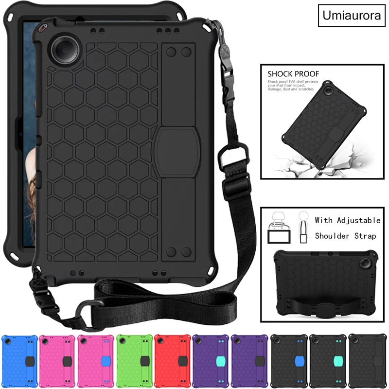 

Для Samsung Tab S5E S6 Lite 10,4 дюйма A7 A8 A9+ A11 Plus SM-X230 SM-X210 X130 T500 T510 Противоударный чехол для планшета с ремешком-подставкой EVA Funda