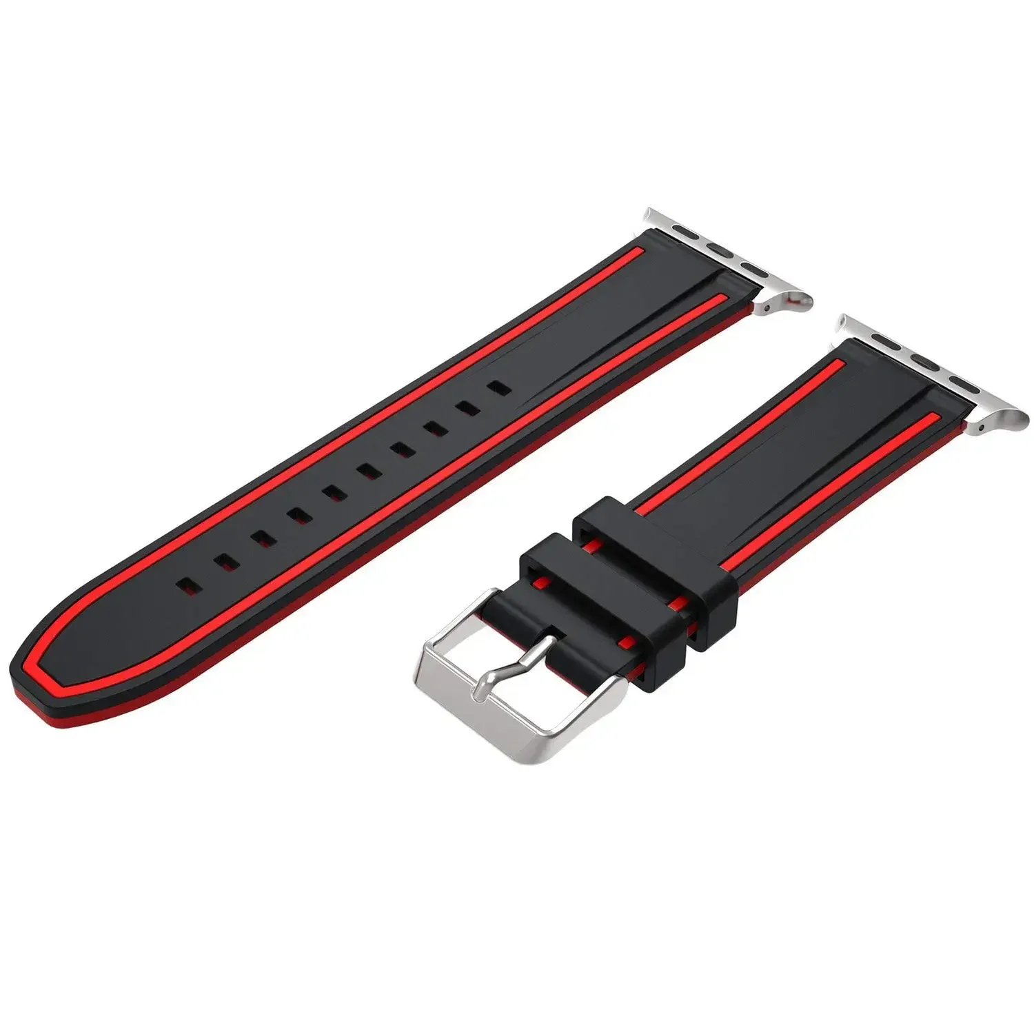 Sportowy pasek silikonowy do zegarka Apple Watch 4 1 2 3 z miękkim paskiem i kolorowym paskiem do zegarka iWatch Sports Edition