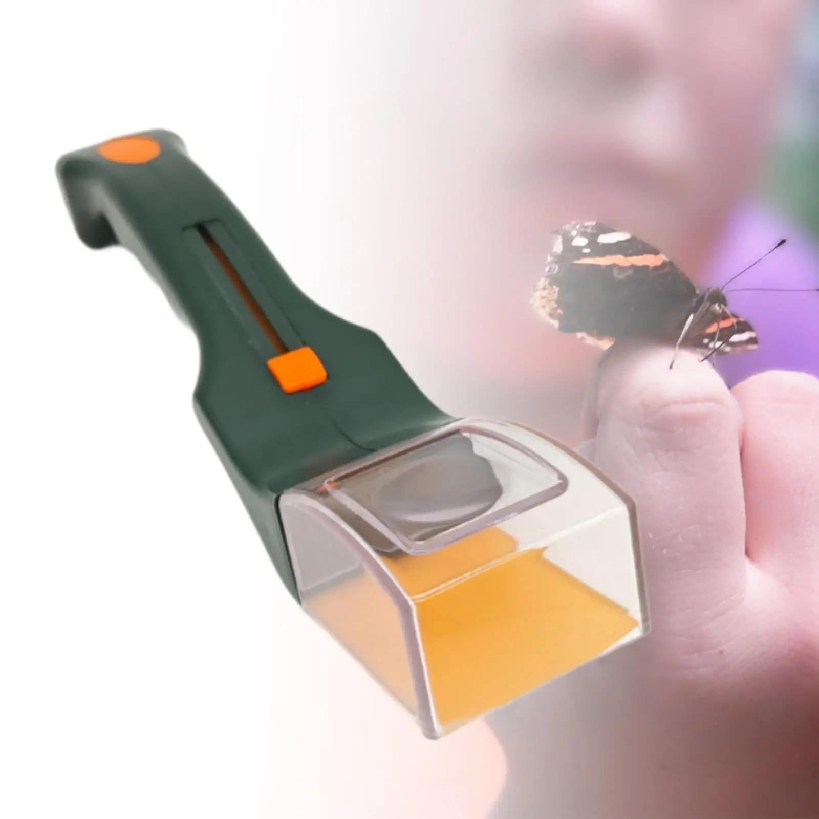 Outdoor Critter Catcher for Children Bug Observer Tool with Magnifier Quick Release Grabber Summer Toy
