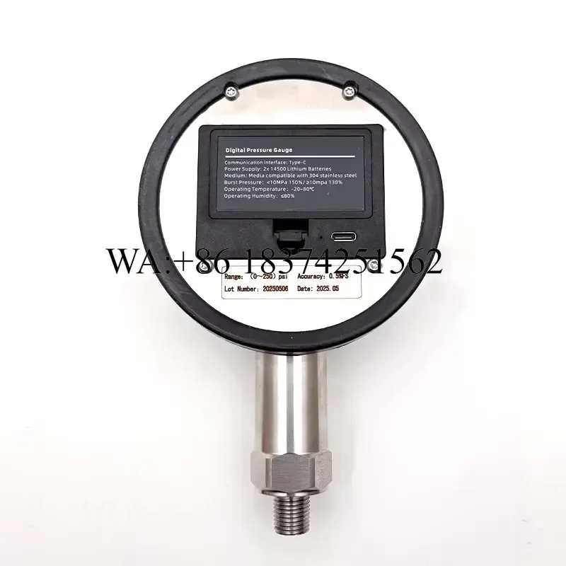 Wmwmnu for YS-X2 Digital Data Logger High Precision Pressure Gauge and Pressure Transmitter 0.5% Accuracy Threaded Mount