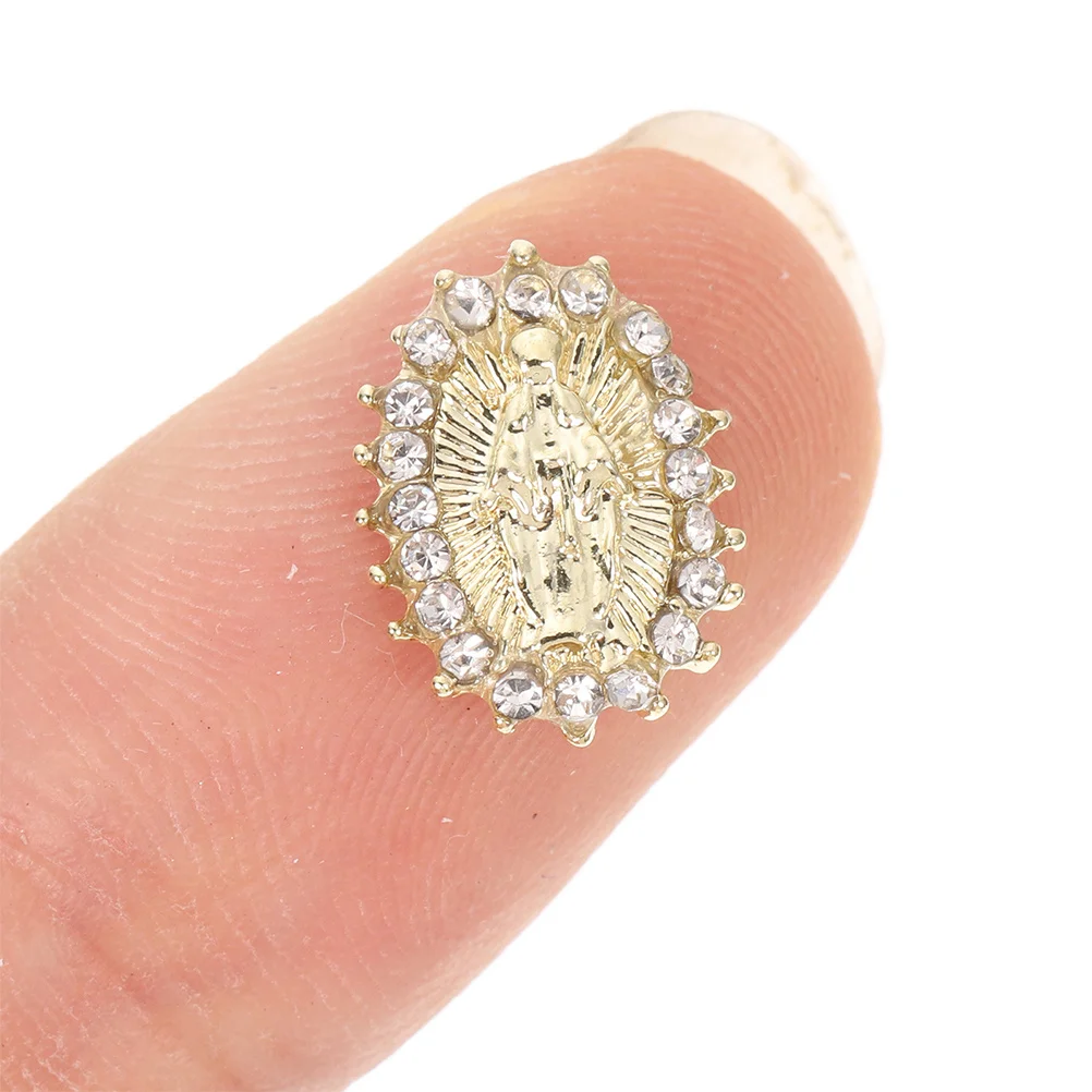 

30Pcs Virgin Mary Nail Charms Nail Art Decoration Lightweight Durable Accessories for Acrylic Nails Party Holiday DIY Design