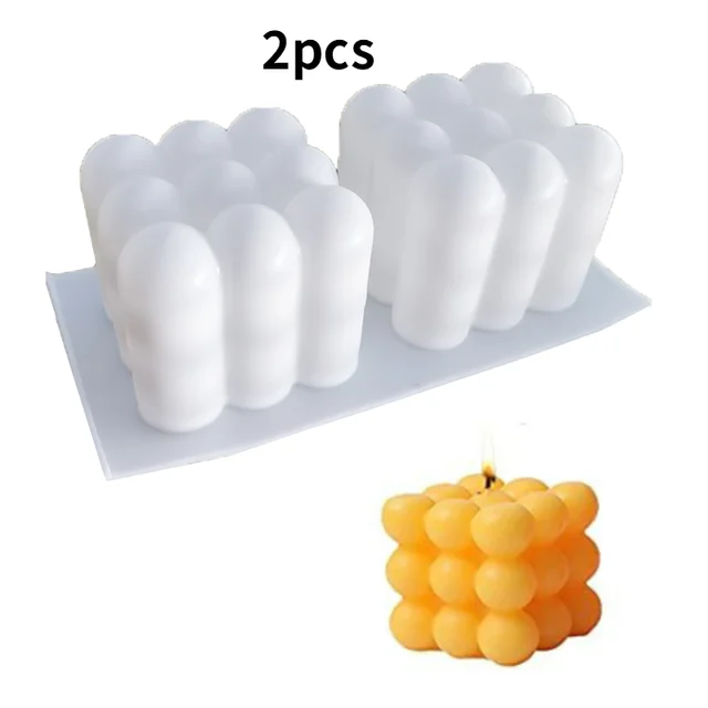 3D Bubble Ball Silicone Candle Mold for Crafting