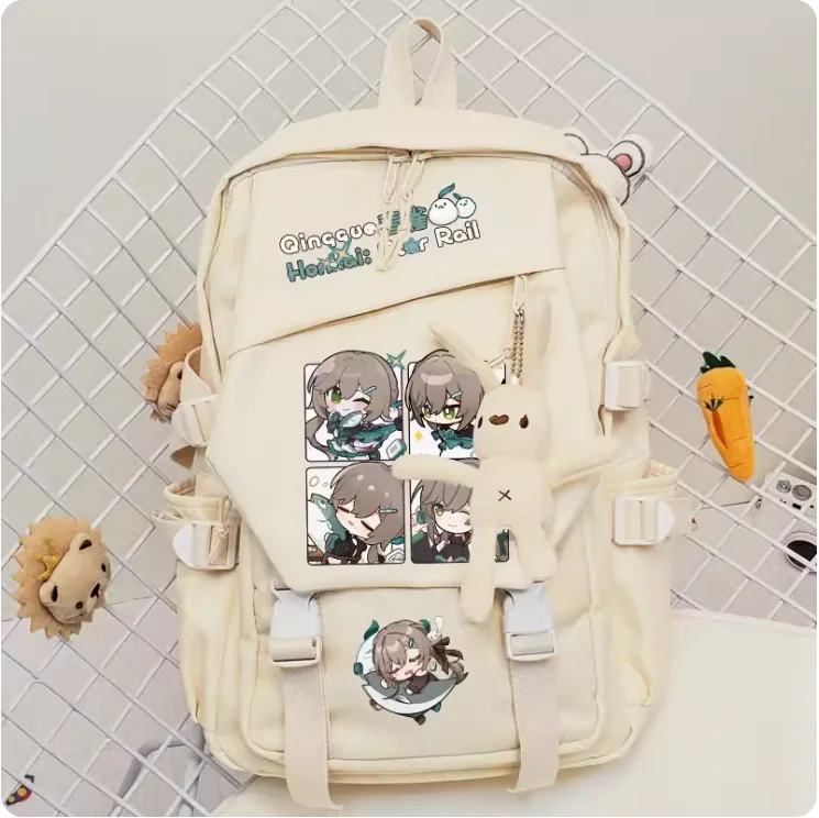 

Anime Honkai: Star Rail Qingque Schoolbag Backpack High-capacity Computer Casual Shoulder Bag Student Messenger Bag 2115