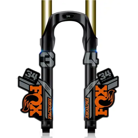 Naklejki na widelec przedni Fox34 2021, naklejki na widelec przedni roweru górskiego FOX 34, naklejki zmieniające kolor roweru, wodoodporne naklejki