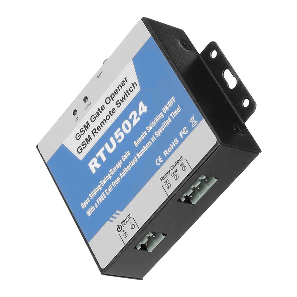 Quad-Band RTU5024 GSM Gate Relay Switch Remote Control Door Opener with Antenna