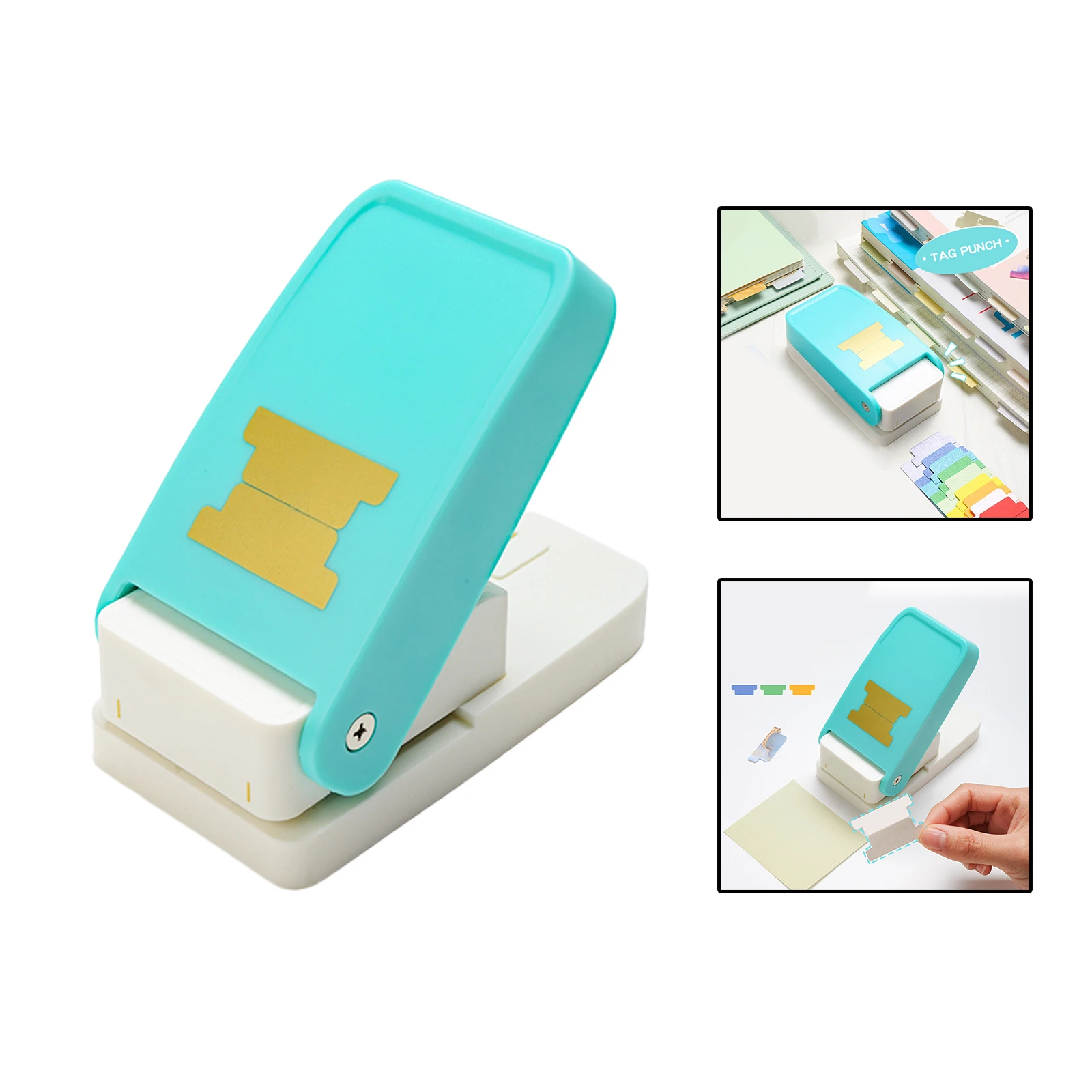 Separatore di foglie sciolte etichetta Punch Hole Punch Tab Punch Paper Craft per File di classificazione libro scolastico Scrapbook segnalibro