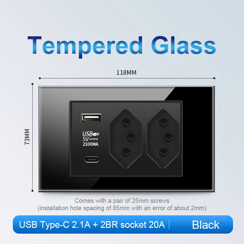 Variant: 20A 2BR 2.1A Black